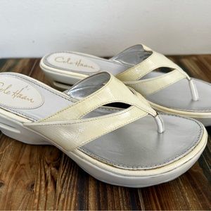 Cole Haan G Series NikeAir Cream Sandals Size 8B